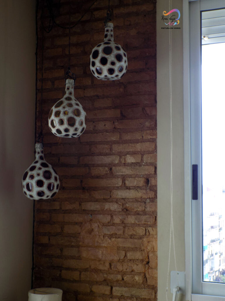 Lamparas Techo Damajuana Conjunto - Imagen 4